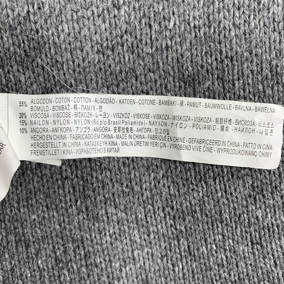 knit sleeveless v-neck grey knit dress sweater Zara knit size large - Picture 16 of 16